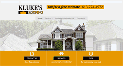 Desktop Screenshot of klukesroofing.com